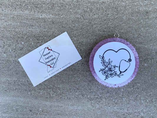 RTS Stethoscope Heart Cardstock Freshie