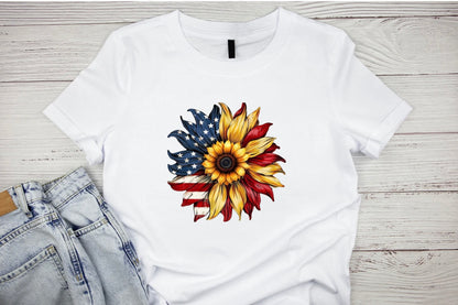 Patriotic Sunflower T-Shirt