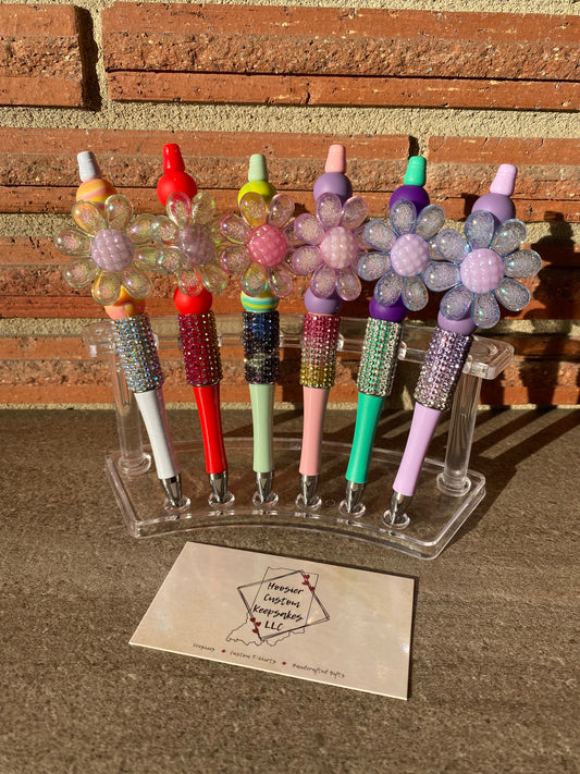 Jeweled Flower Beaded Pen