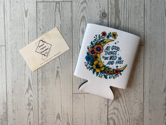 Wild and Free Koozie