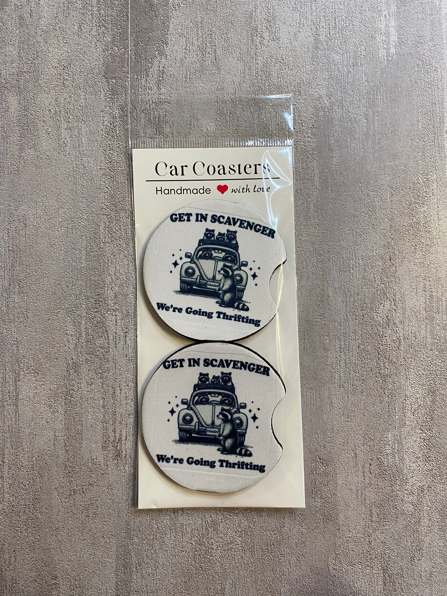 Thrifting Car Coasters