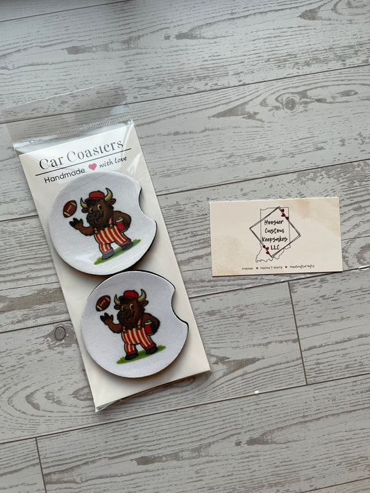 Bison Car Coasters