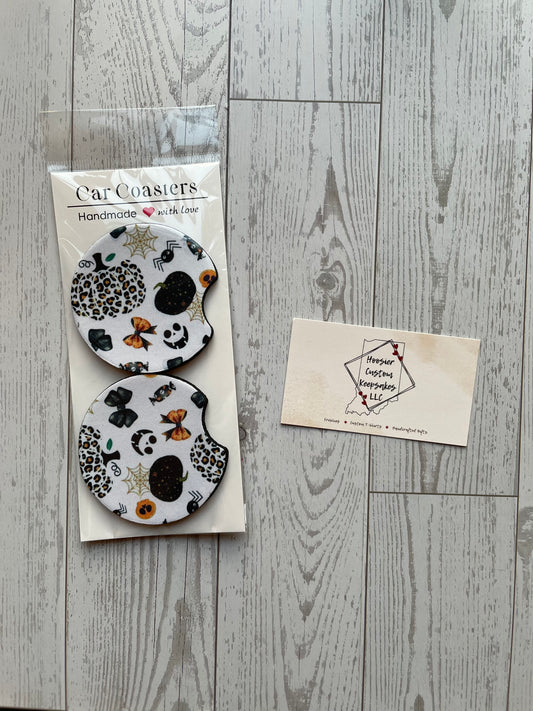 Halloween Car Coasters